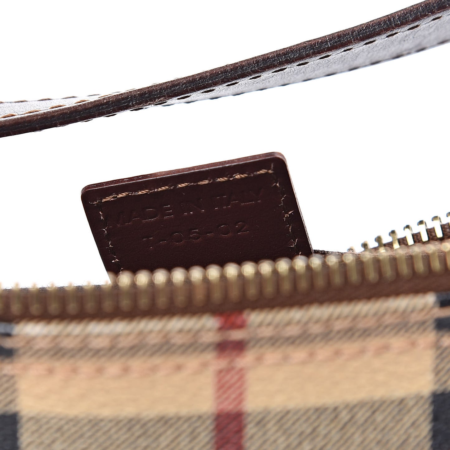 Haymarket Check Pochette Chocolate