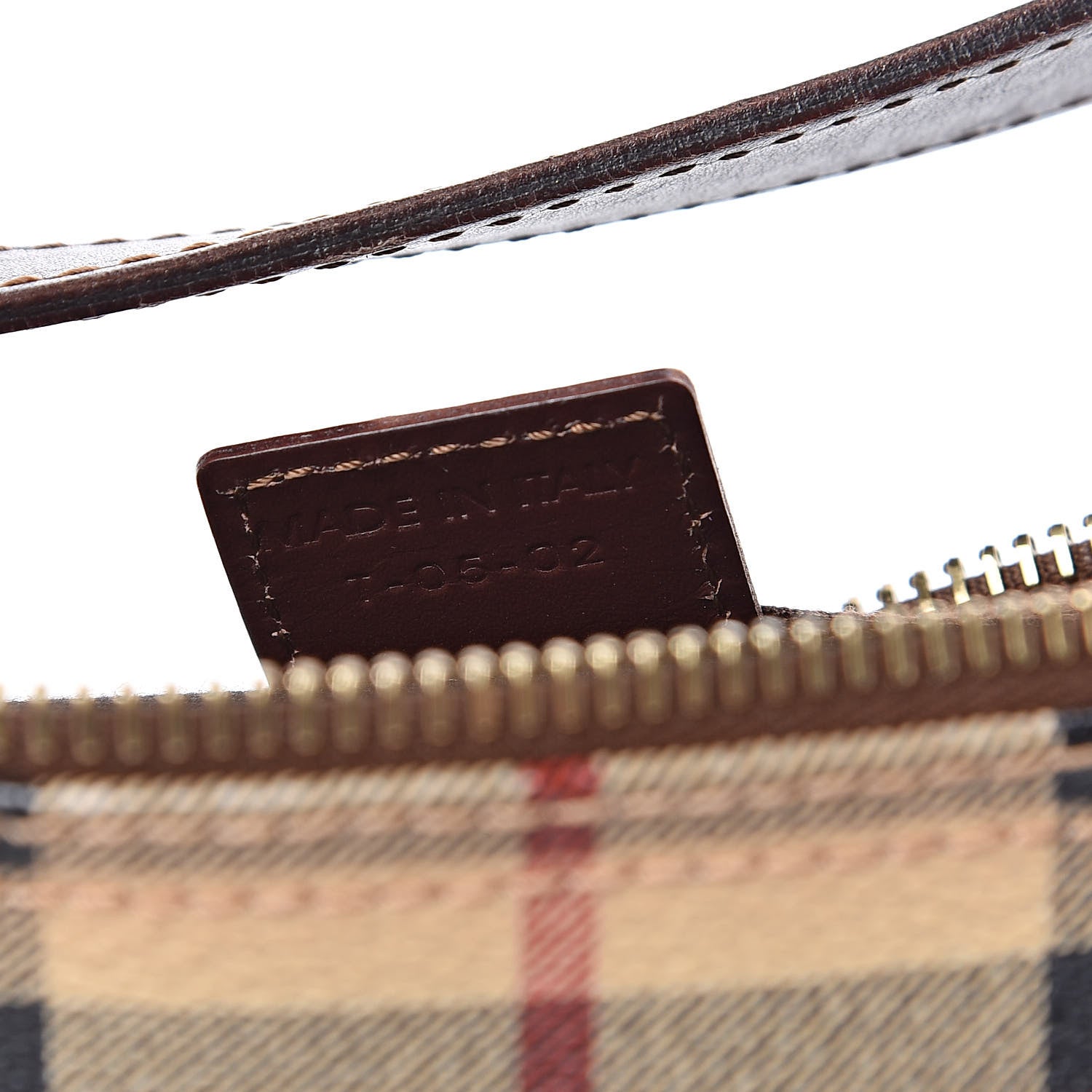 Burberry Haymarket Check Pochette Chocolate 7 of 10