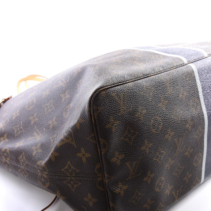 Louis Vuitton Monogram My LV Heritage Neverfull GM Blue Marine Gris 5 of 10