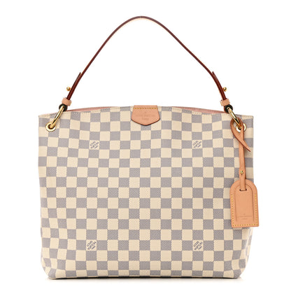 Louis Vuitton Damier Azur Graceful PM Rose Ballerine 1 of 14