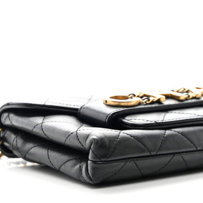 Chanel Calfskin Quilted Enchained Clutch Black 9 of 10