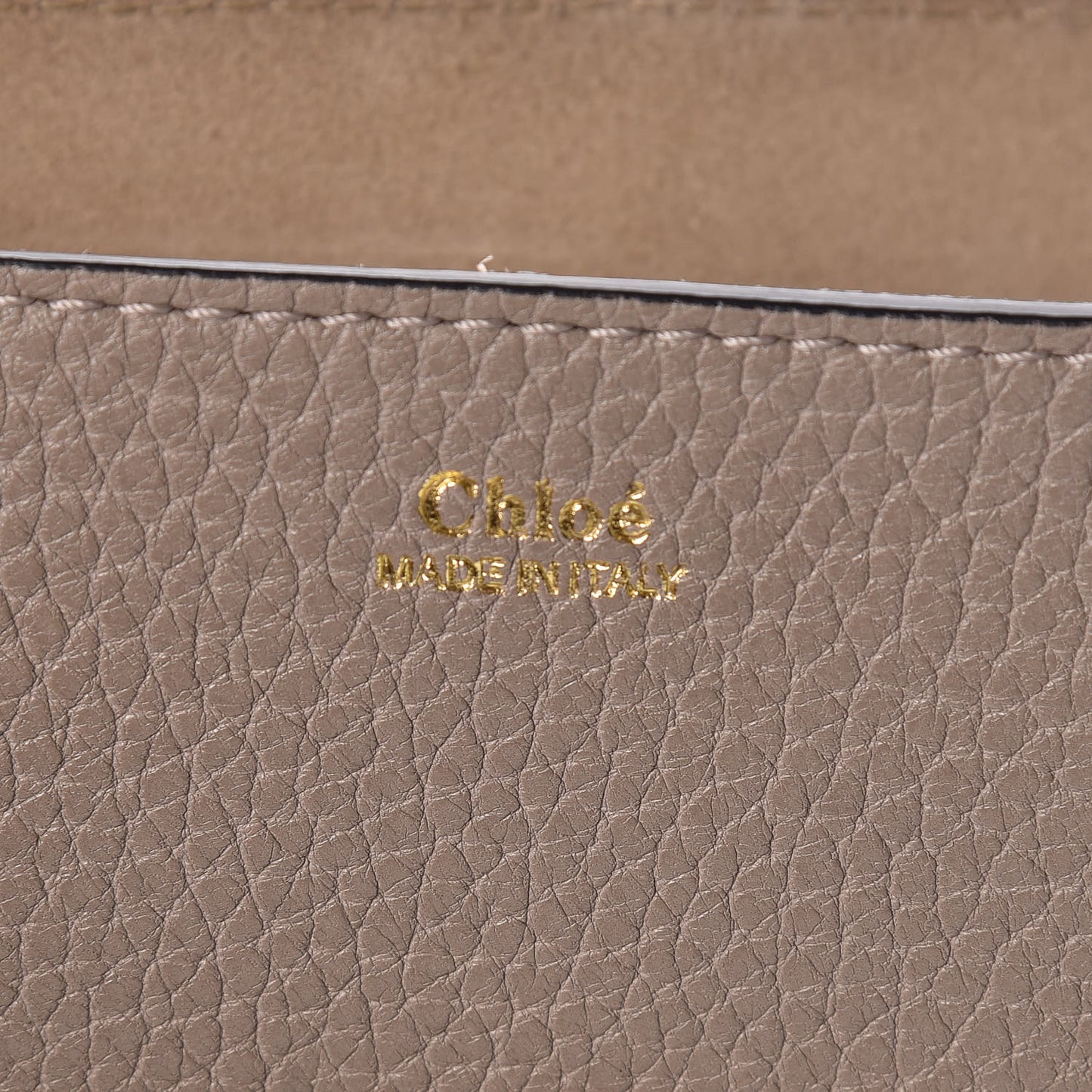 Grained Lambskin Drew Shoulder Bag Motty Grey