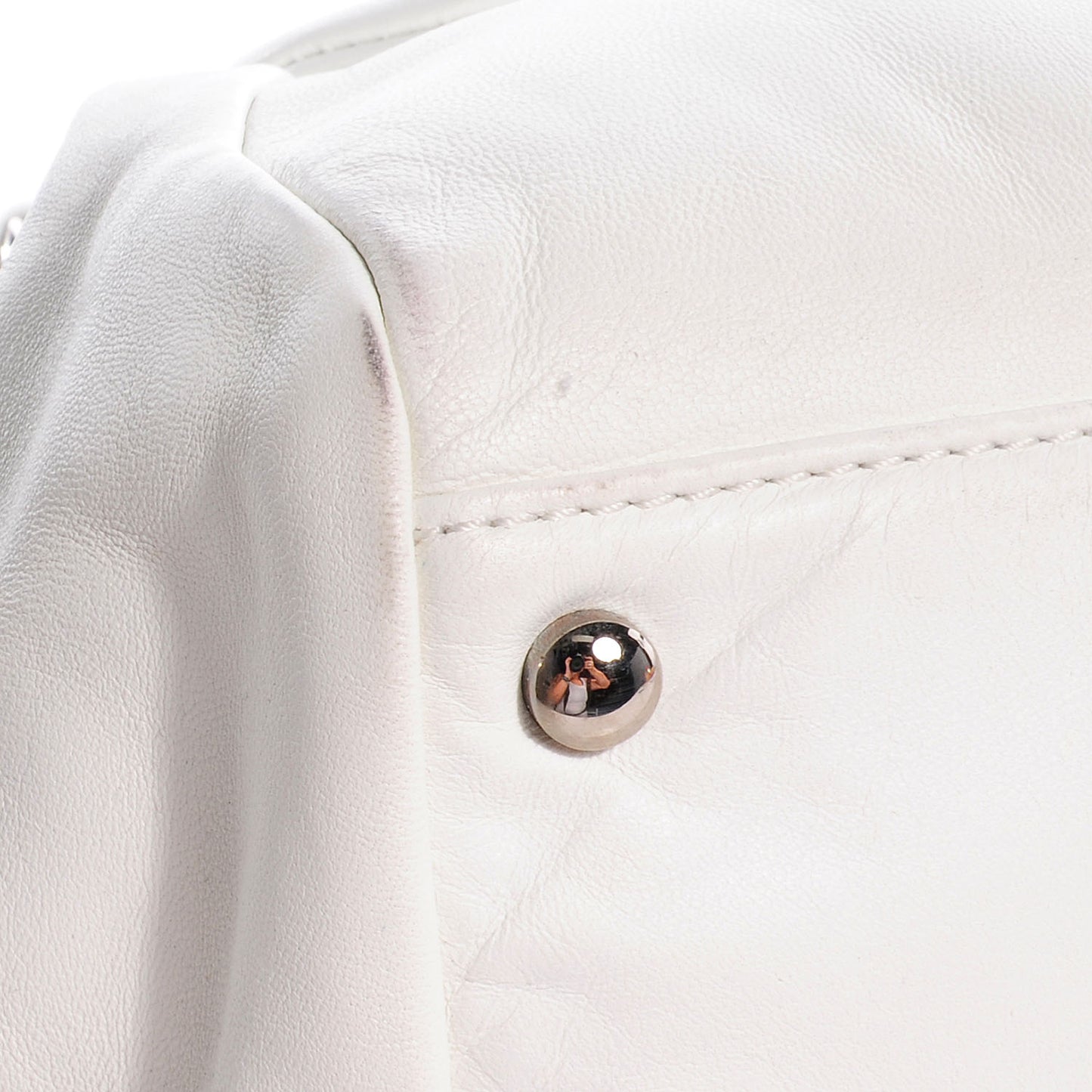 Lambskin Sensual Medium Flap White