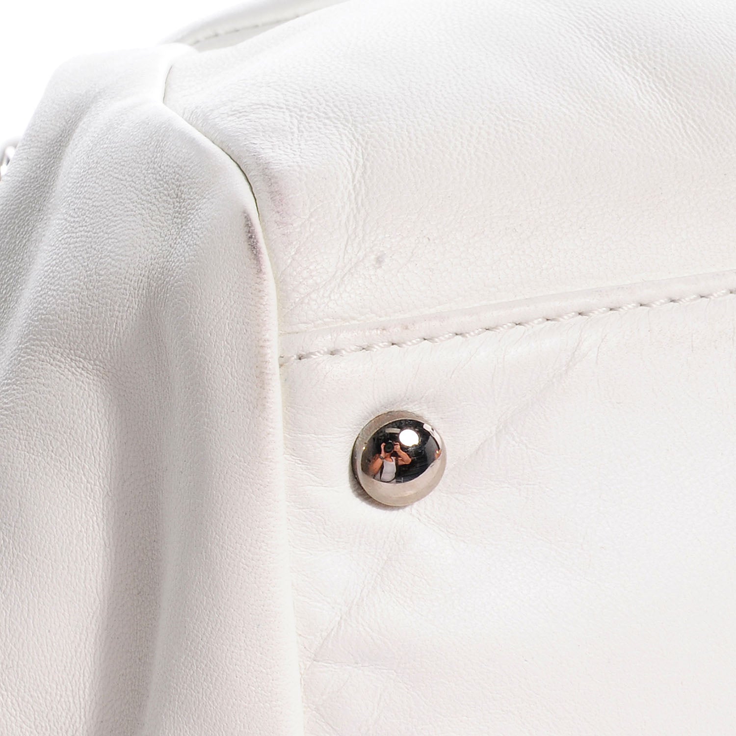 Chanel Lambskin Sensual Medium Flap White 5 of 9