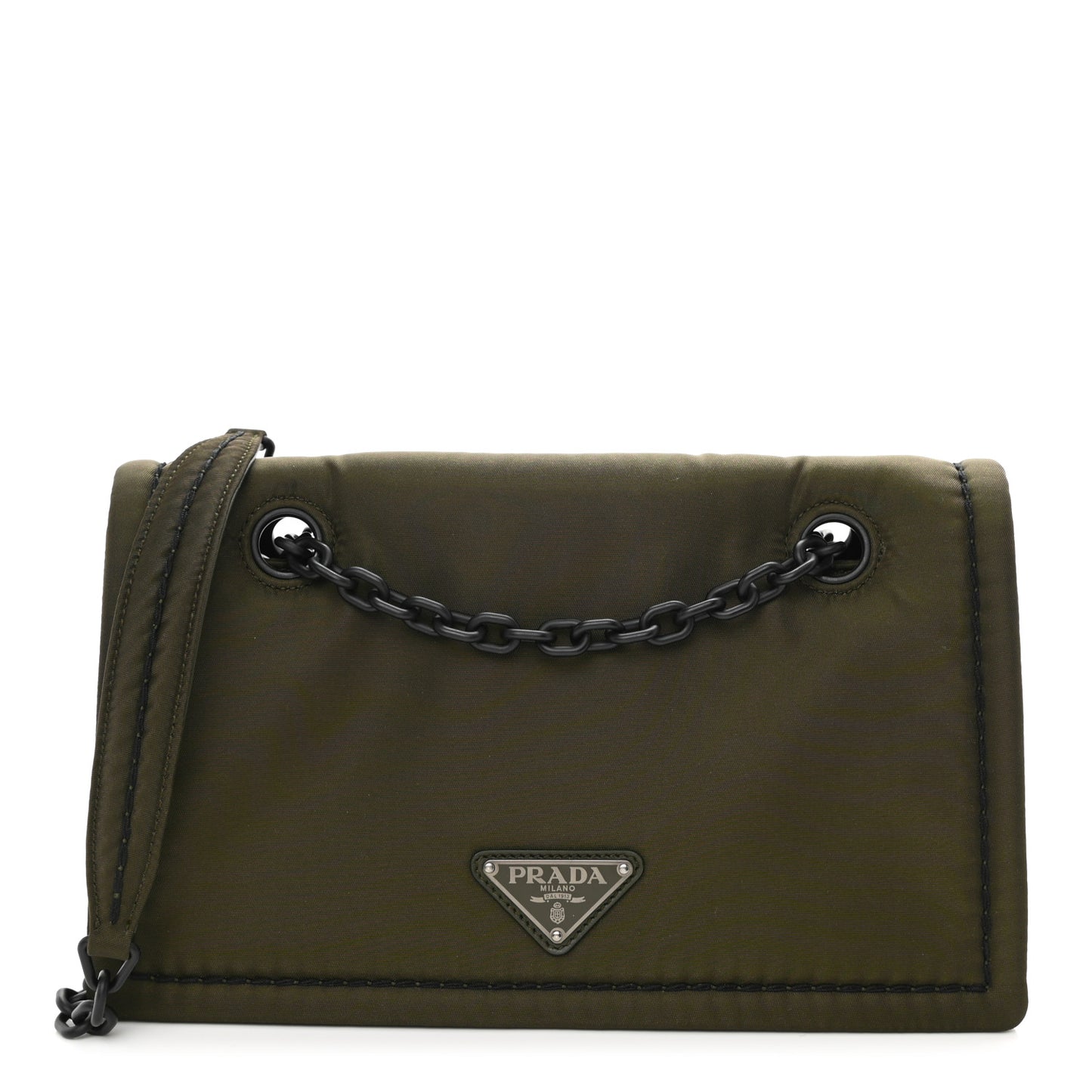Nylon Tessuto Chain Shoulder Bag Mimetico