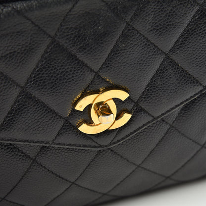 Chanel Caviar Quilted Flap Shoulder Bag Black 21 of 27