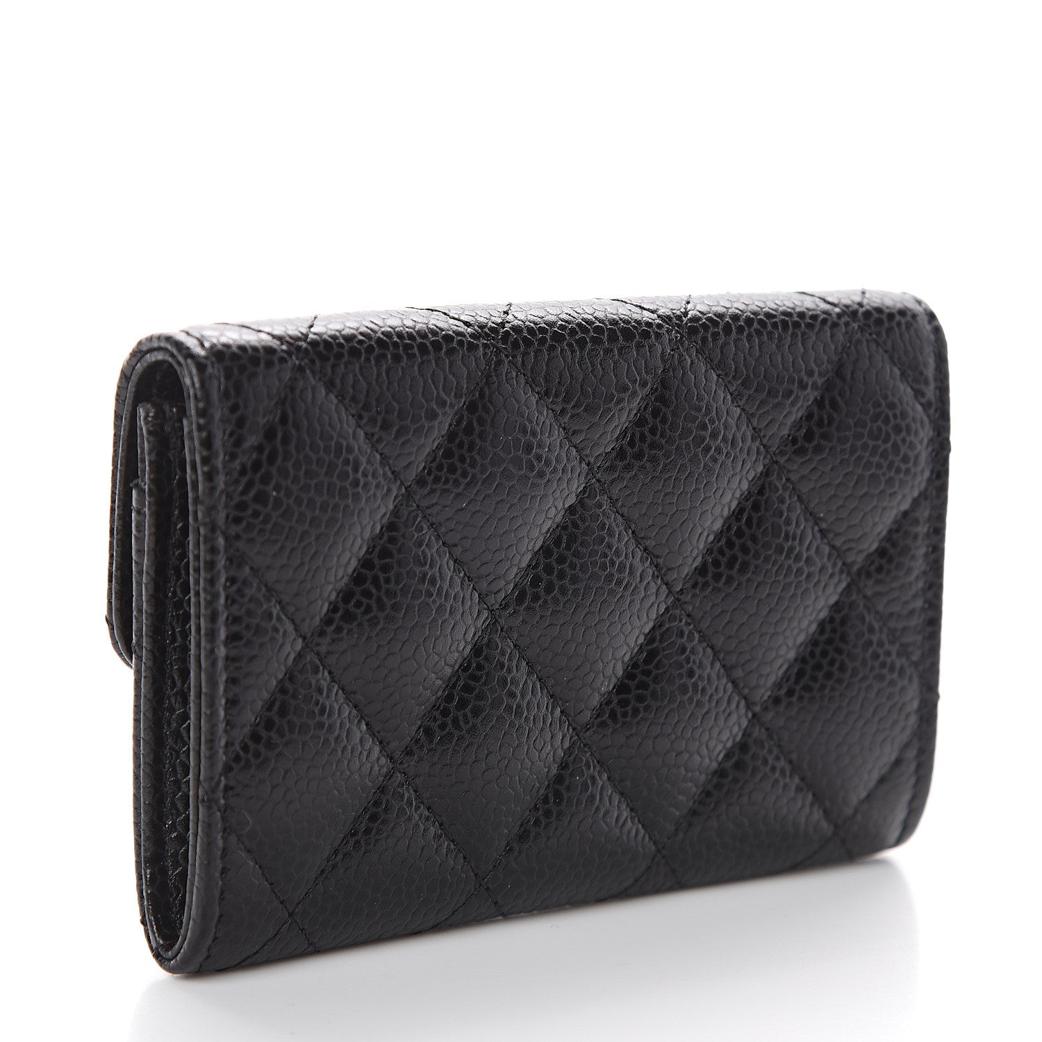 Chanel Caviar Quilted Flap Card Holder Black 2 of 7