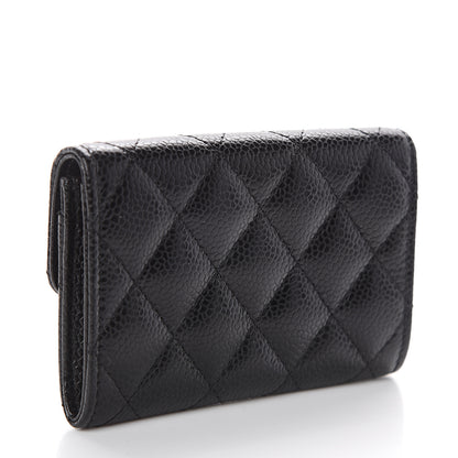 Chanel Caviar Quilted Flap Card Holder Black 2 of 7