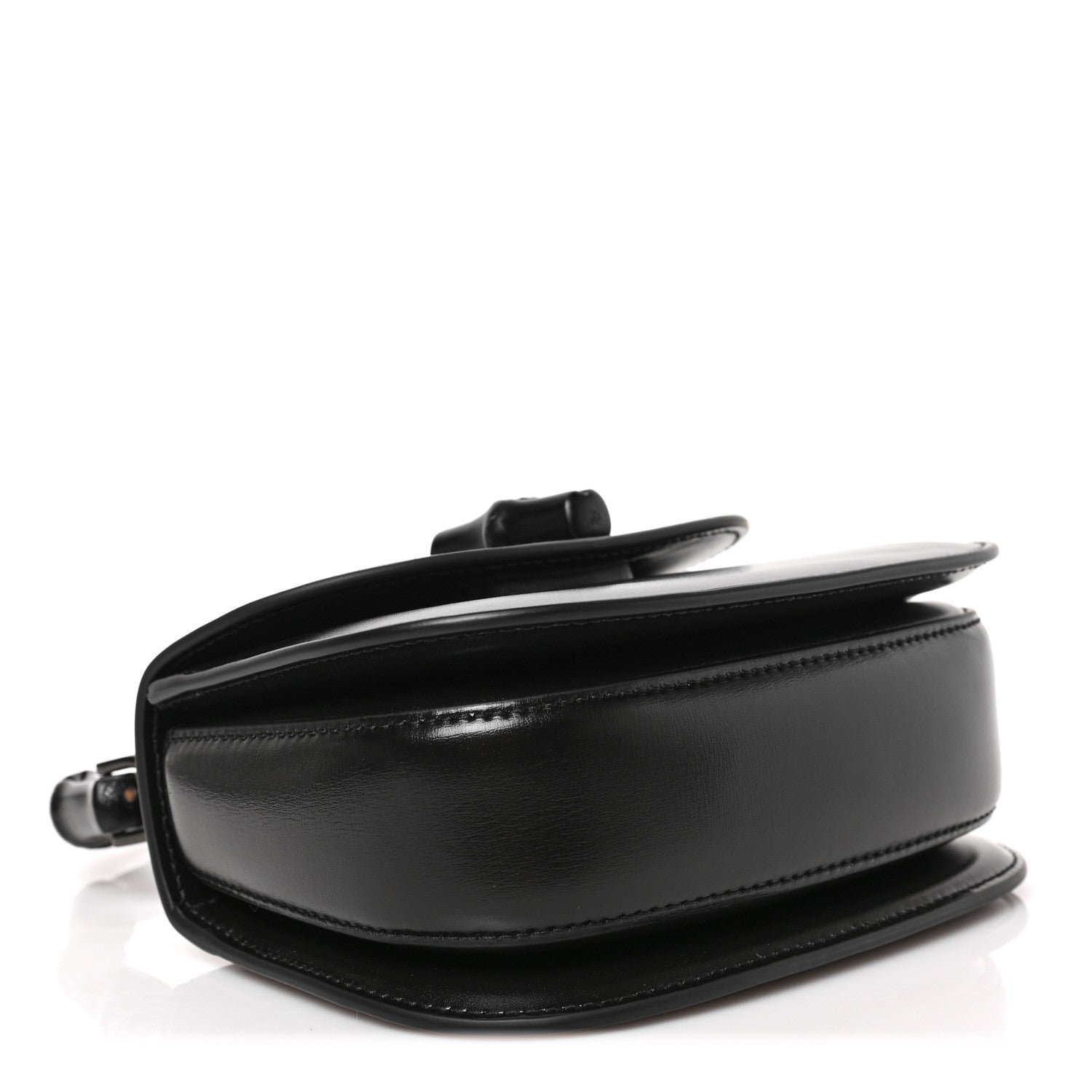 Gucci Boarded Dyana Lux Calfskin Web Monochrome Mini Bamboo 1947 Top Handle Bag Black 4 of 7