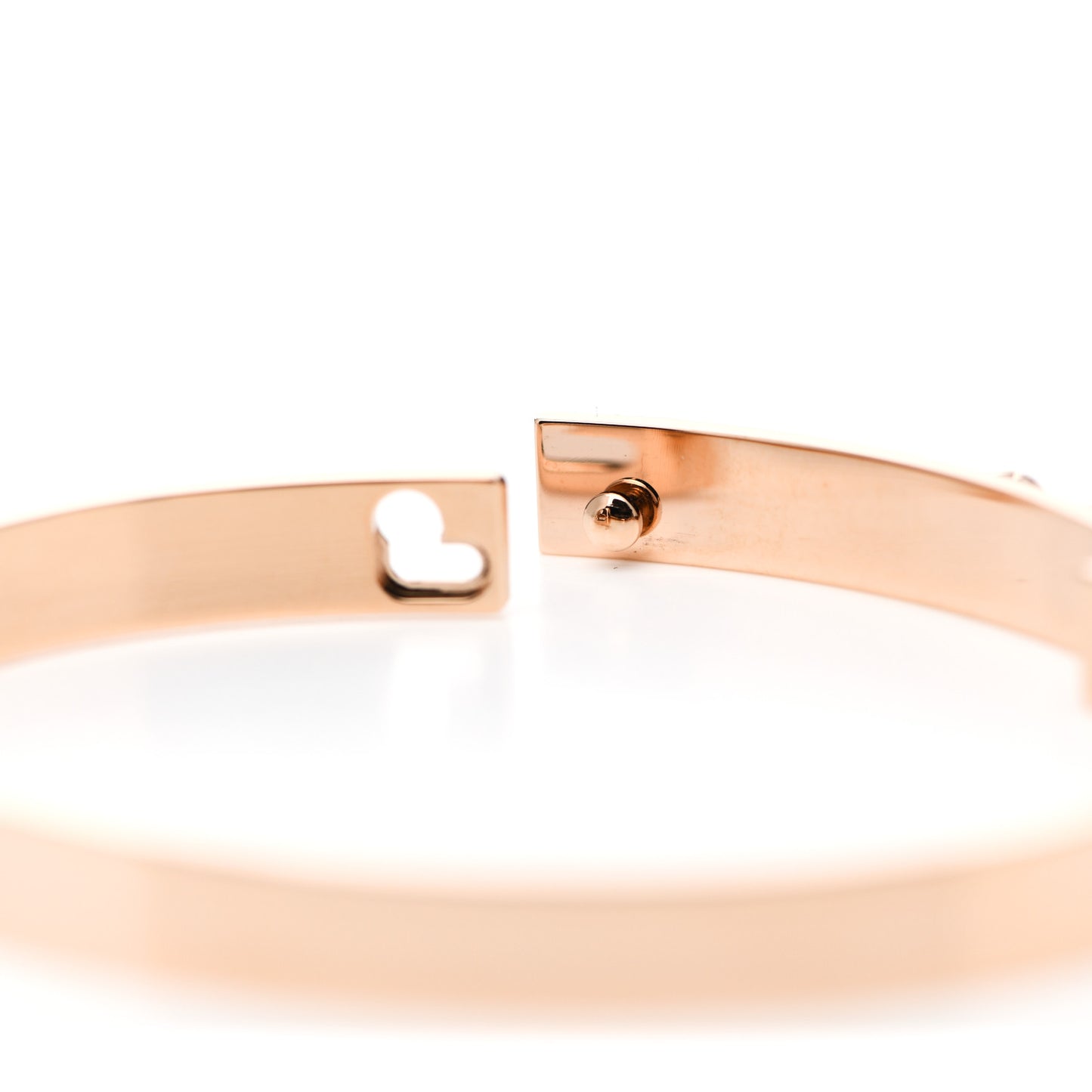 18K Rose Gold Diamond PM Collier De Chien Pave Bracelet ST