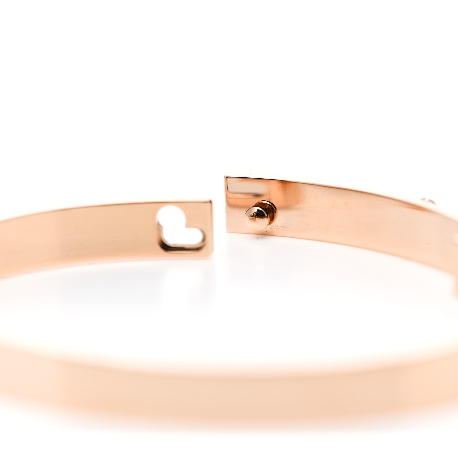 Hermes 18K Rose Gold Diamond PM Collier De Chien Pave Bracelet ST 4 of 5
