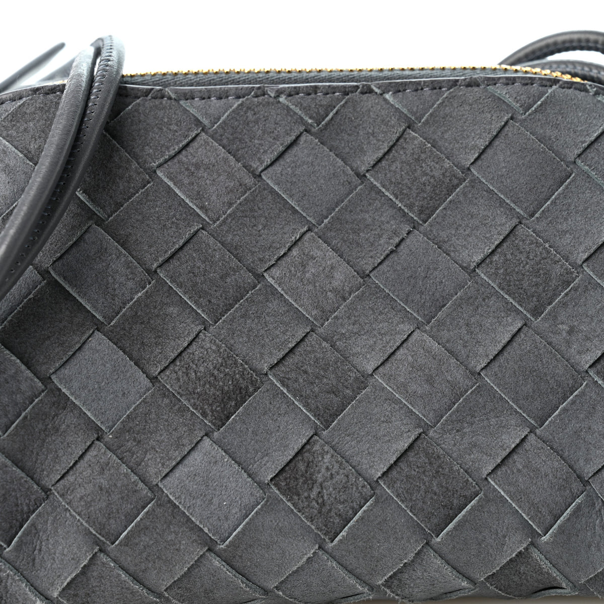 Bottega Veneta Suede Intrecciato Concert Pouch Cloudy Indigo 7 of 9