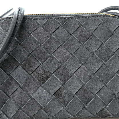 Bottega Veneta Suede Intrecciato Concert Pouch Cloudy Indigo 7 of 9