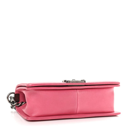 Chanel Calfskin Quilted Medium Boy Flap Pink 4 of 10