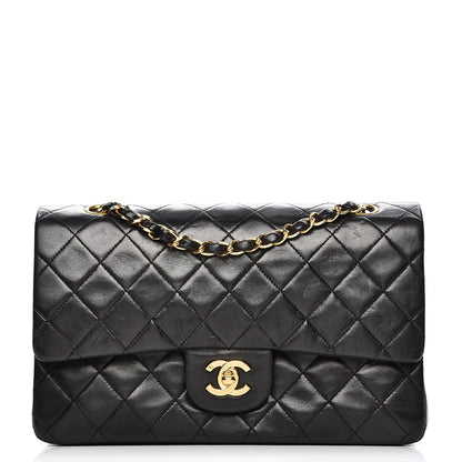 Chanel Lambskin Quilted Medium Double Flap Black 1 of 7