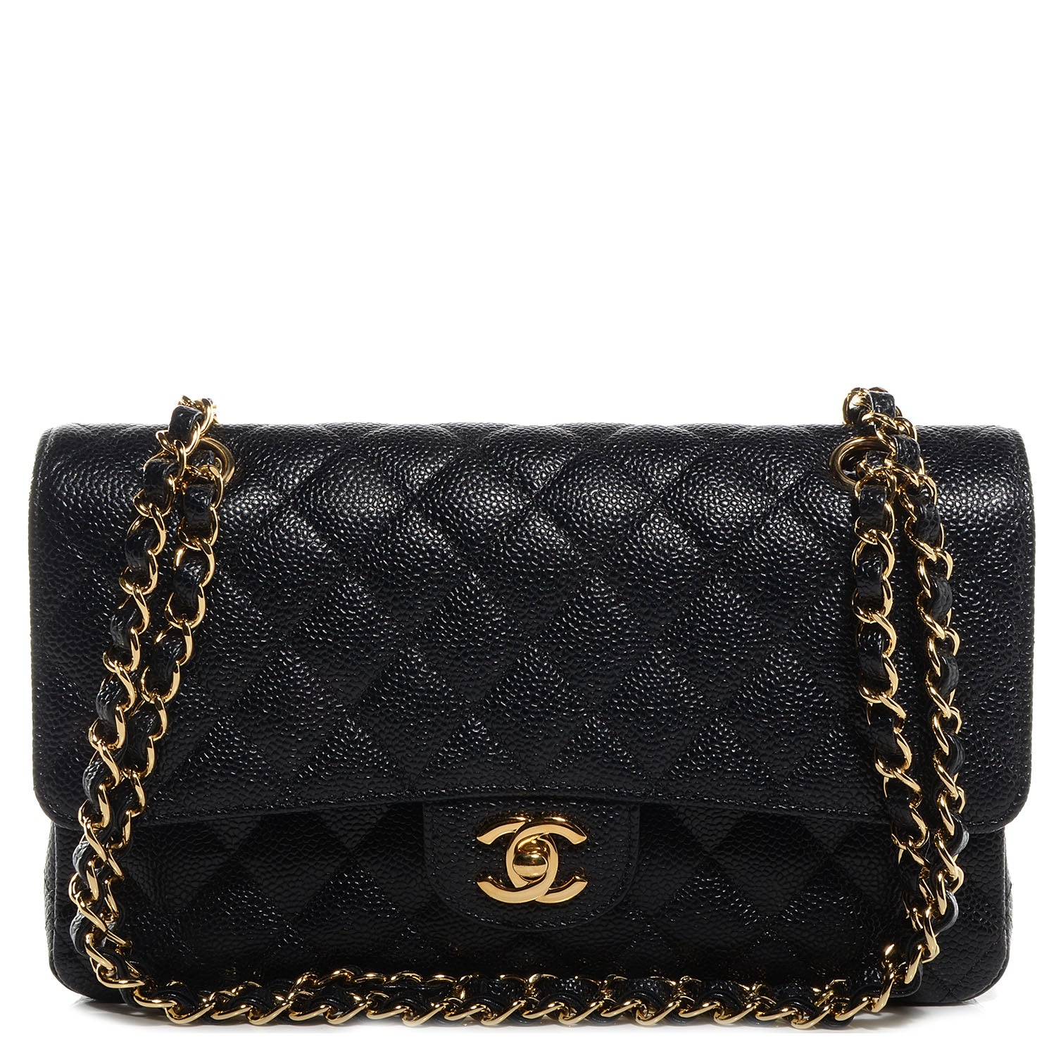 Chanel Caviar Quilted Medium Double Flap Black 1 of 9