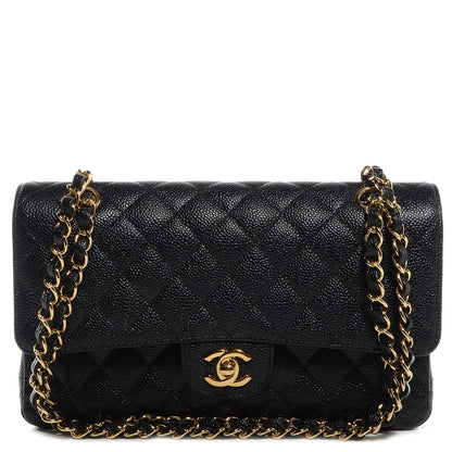 Chanel Caviar Quilted Medium Double Flap Black 1 of 9