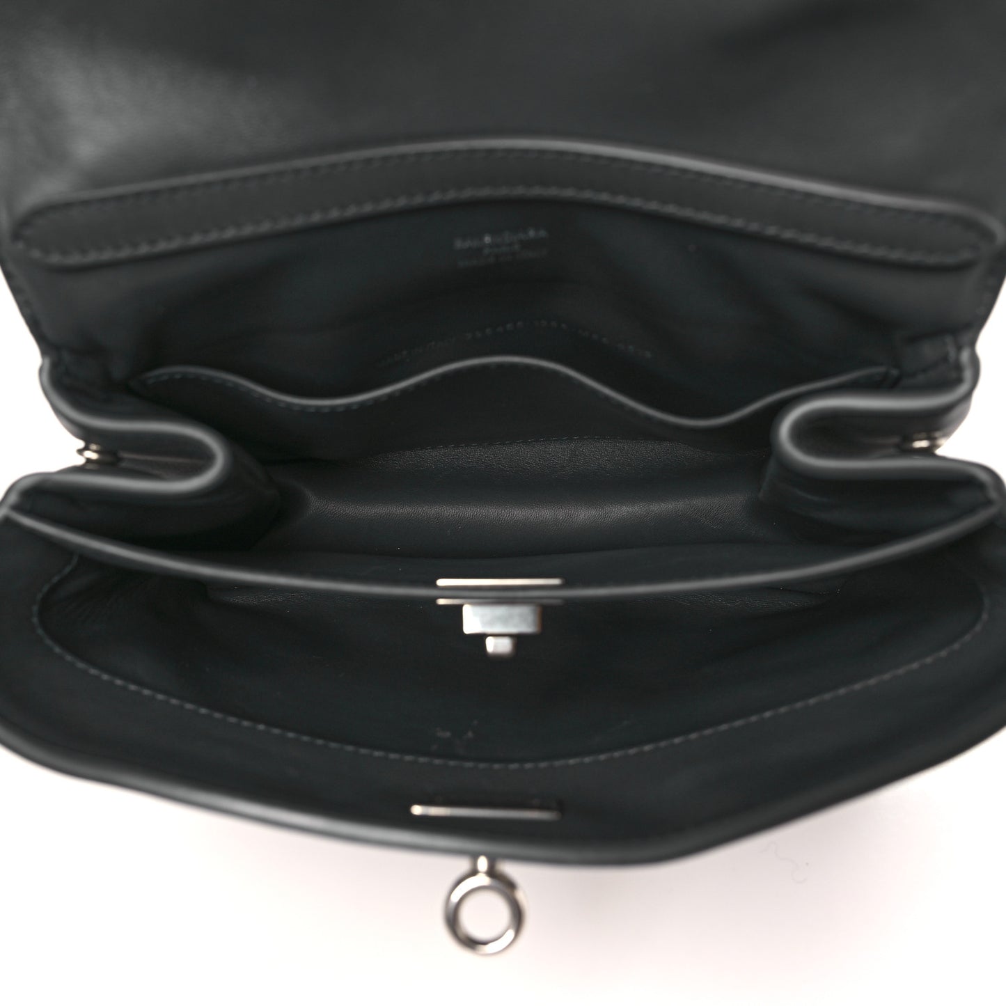 Natural Smooth Calfskin Mini Rodeo Top Handle Handbag Grey