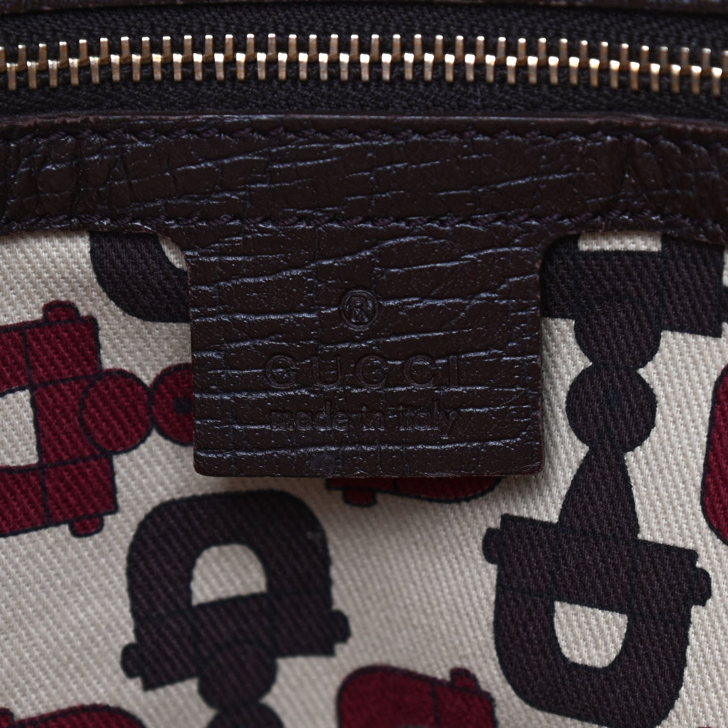 Gucci Monogram Medium Jolicoeur Tote Dark Brown 6 of 11