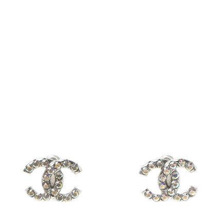 Chanel Iridescent Crystal CC Earrings Multicolor 1 of 6