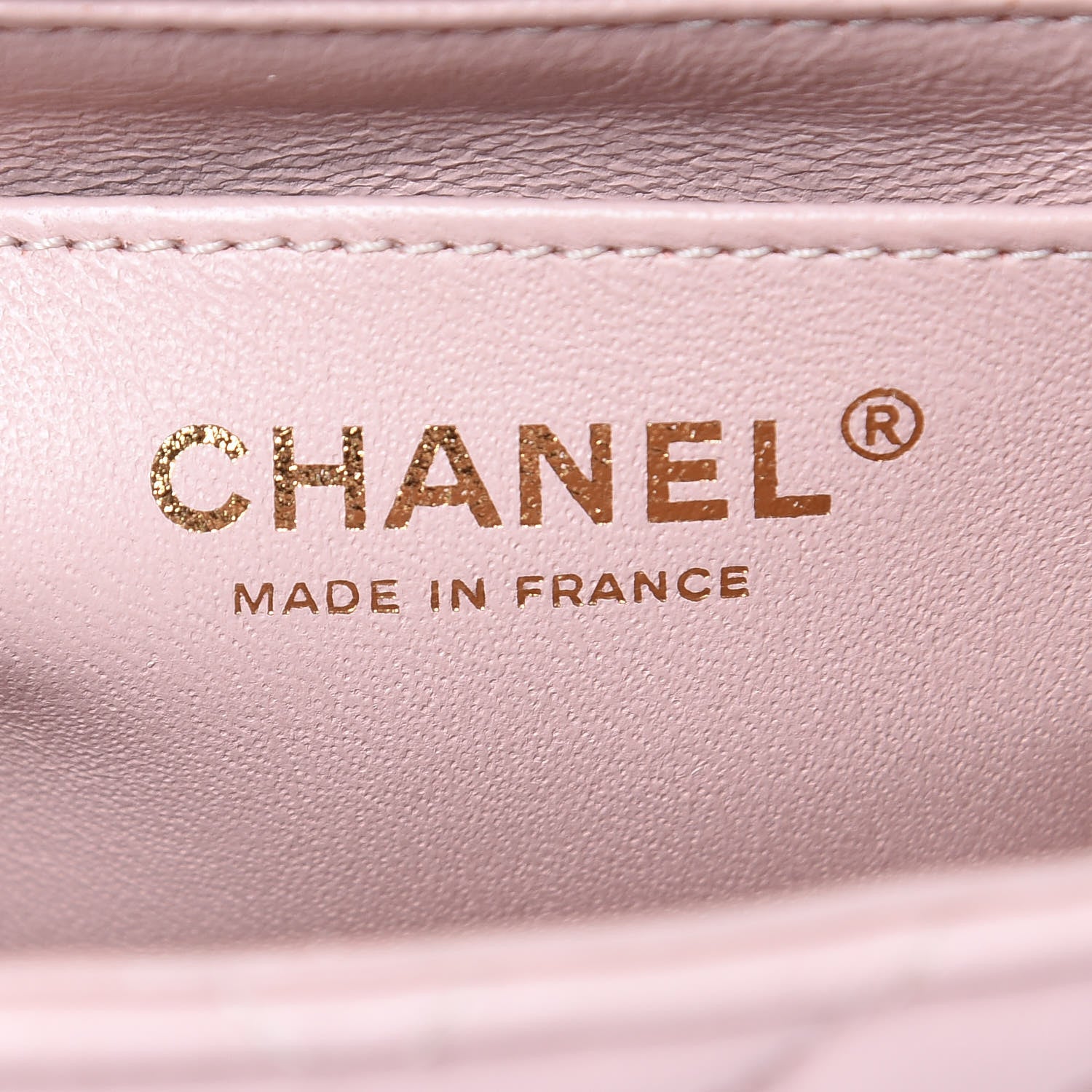 Chanel Calfskin Chevron Quilted Mini Rectangular Flap Light Pink 6 of 12