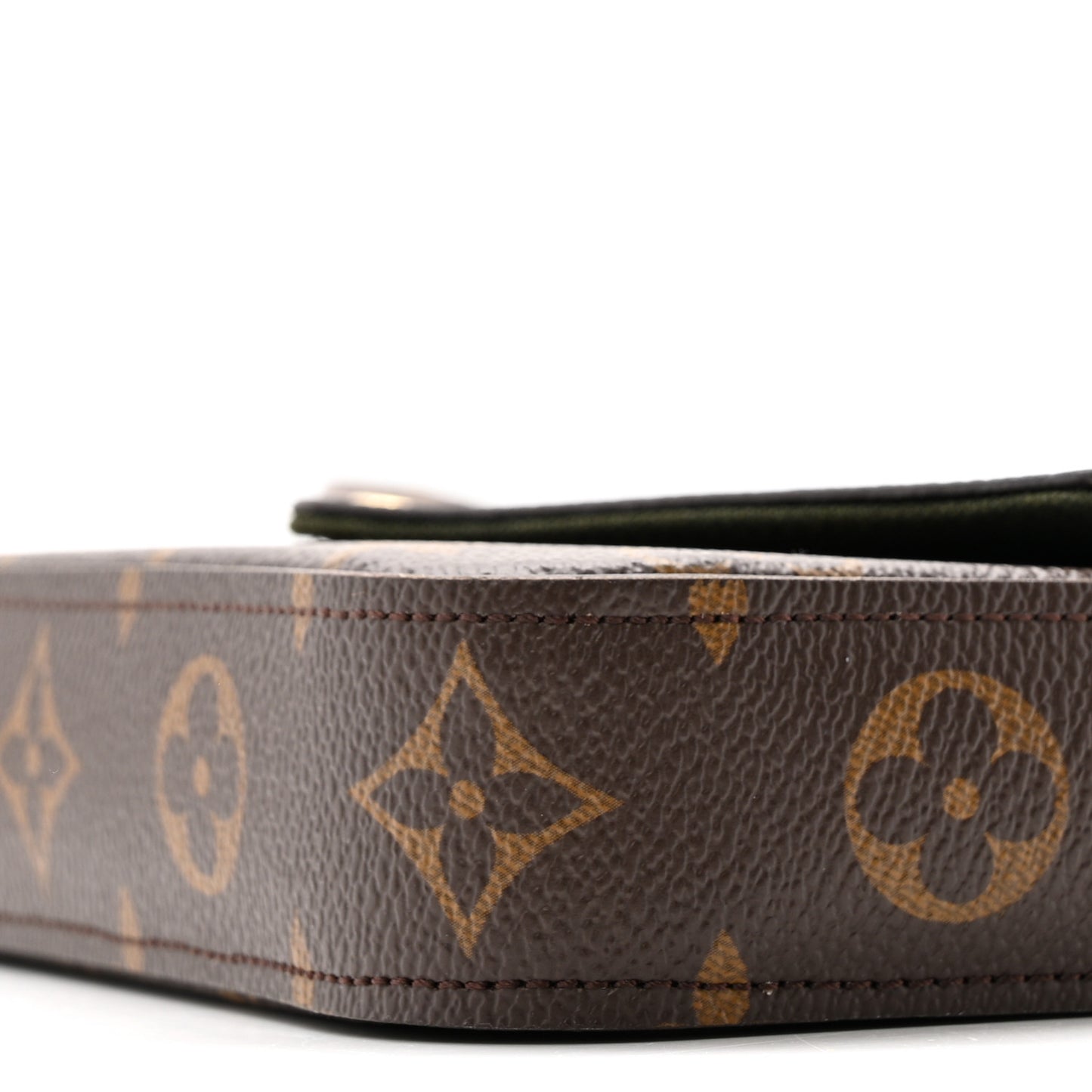 Monogram Felicie Strap & Go Kaki
