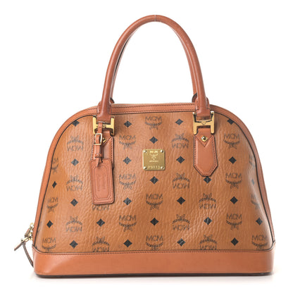 MCM Visetos Heritage Bowler Bag Cognac 1 of 11