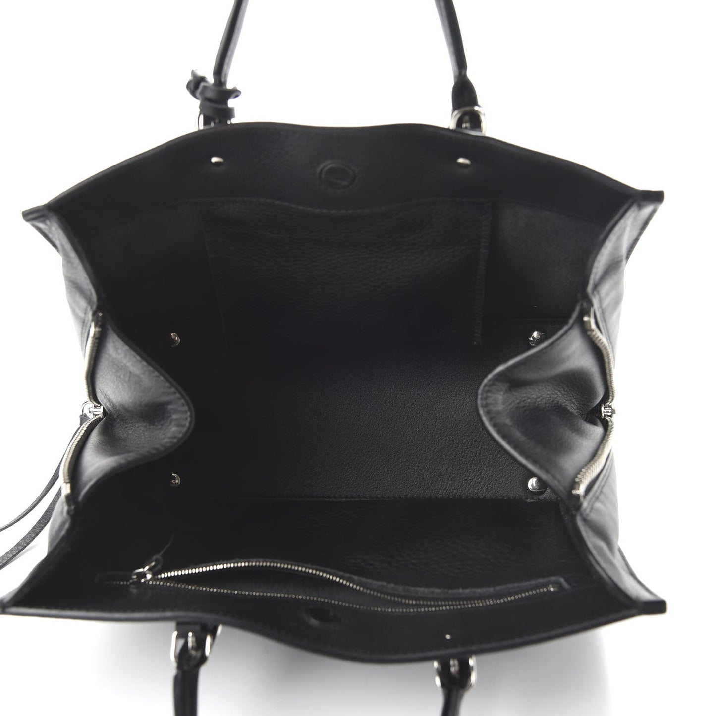 Veau Papier A6 Zip Around Tote Black