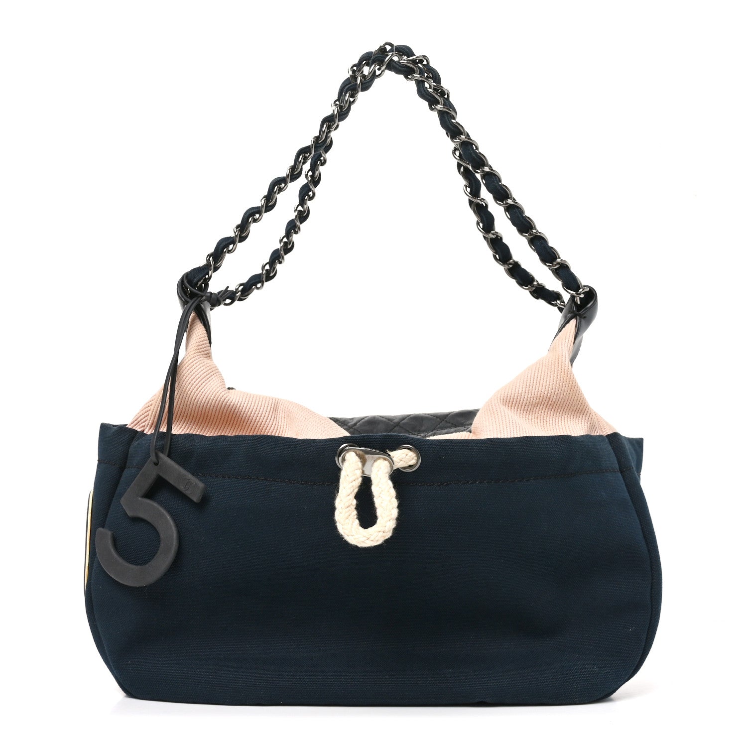 Chanel Canvas Cruise 31 Rue Cambon Shoulder Bag Navy 1 of 10