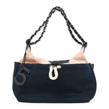 Chanel Canvas Cruise 31 Rue Cambon Shoulder Bag Navy 1 of 10