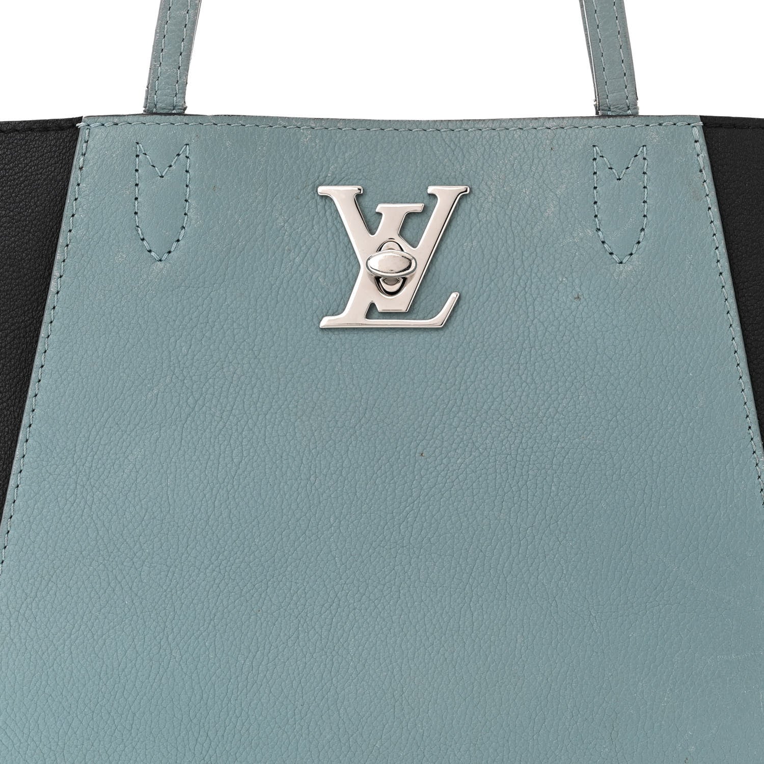 Louis Vuitton Calfskin Lockme Cabas Sky Black 7 of 18