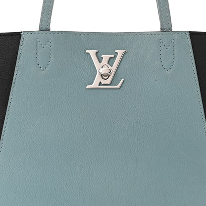 Louis Vuitton Calfskin Lockme Cabas Sky Black 7 of 18