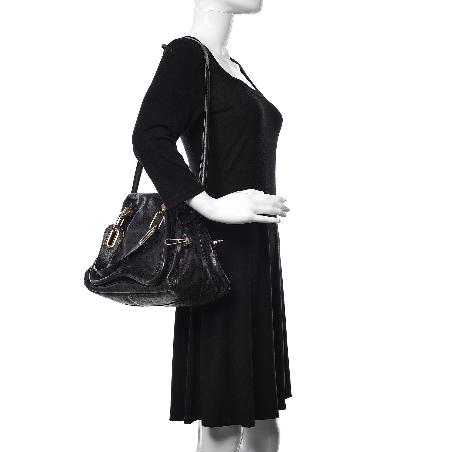 Chloe Calfskin Medium Paraty Black 2 of 9