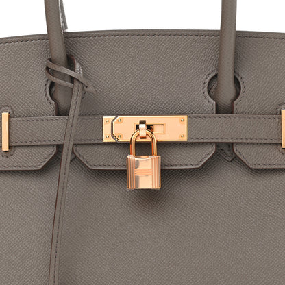 Hermes Epsom Birkin 30 Etain 8 of 13