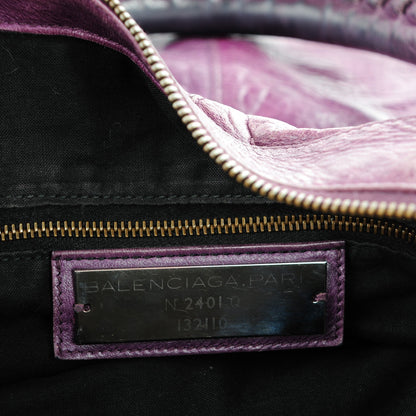 Balenciaga Agneau Classic Hardware Work Raisin 7 of 10