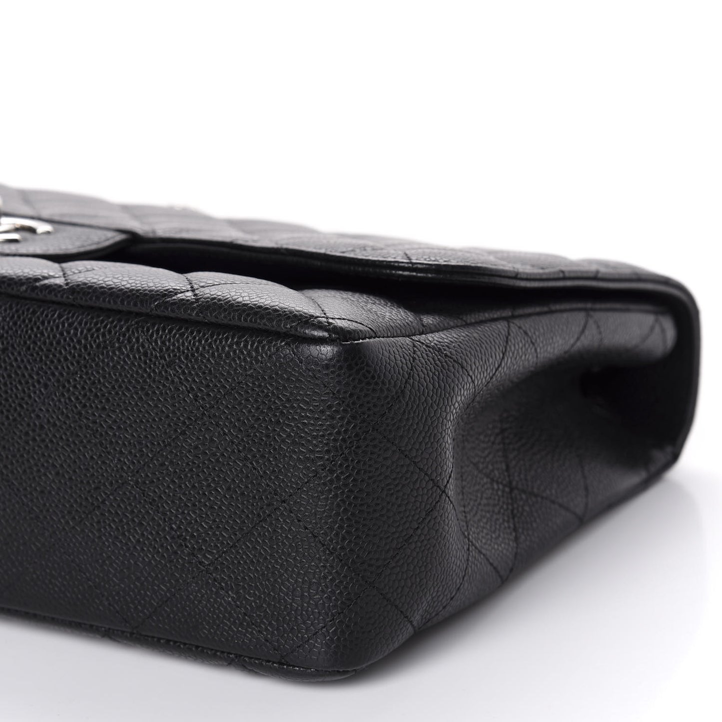 Caviar Quilted Jumbo Single Flap Black