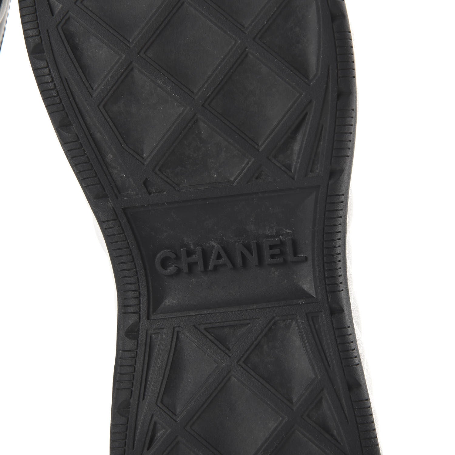 Chanel Fabric Calfskin Suede CC Sneakers 39 Black 6 of 9