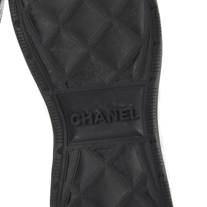 Chanel Fabric Calfskin Suede CC Sneakers 39 Black 6 of 9