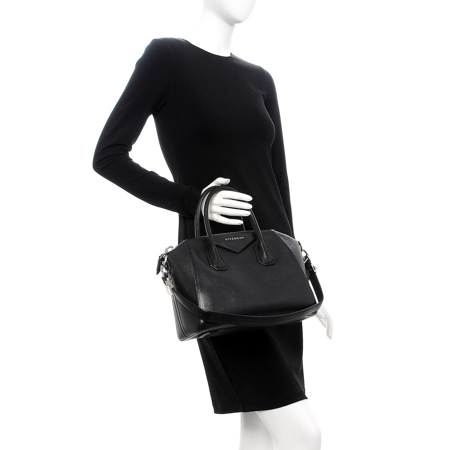 Sugar Goatskin Small Antigona Black