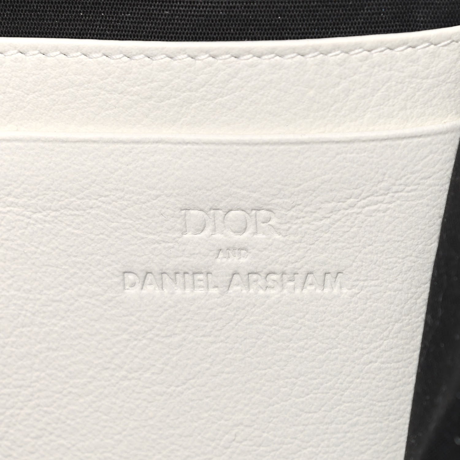 Christian Dior X DANIEL ARSHAM Grained Calfskin Newspaper Messenger White 7 of 14
