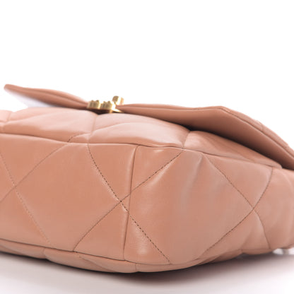Chanel Lambskin Quilted Large 19 Flap Brown 7 of 10
