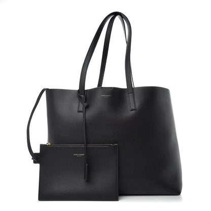 Saint Laurent Calfskin Large Shopping Tote Black 1 of 10
