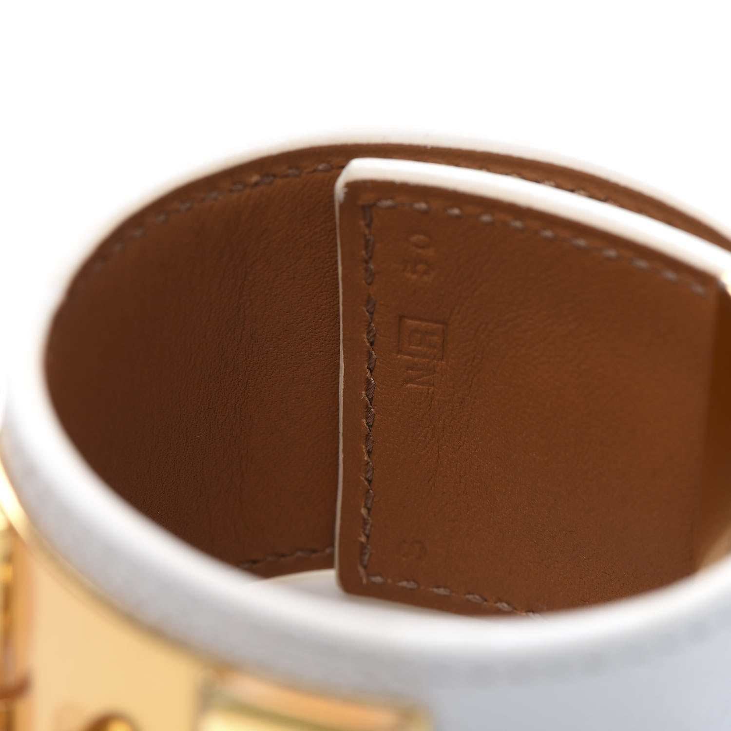 Hermes Epsom Collier de Chien CDC Bracelet S White 8 of 9