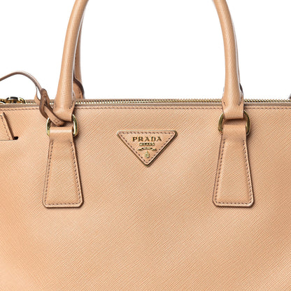 Prada Saffiano Medium Galleria Double Zip Tote Noisette 12 of 14