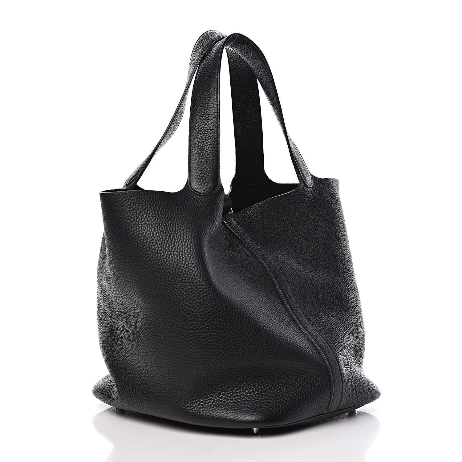 Hermes Taurillon Clemence Picotin Lock 26 MM Black 3 of 11