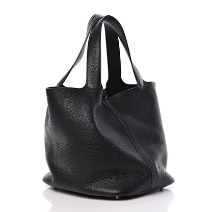 Hermes Taurillon Clemence Picotin Lock 26 MM Black 3 of 11