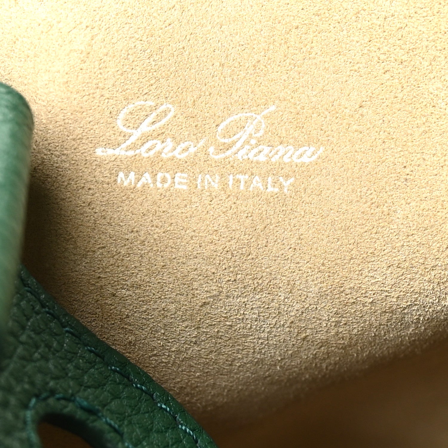 Loro Piana Grained Calfskin Micro Bale Bag Forest Leaves 6 of 9