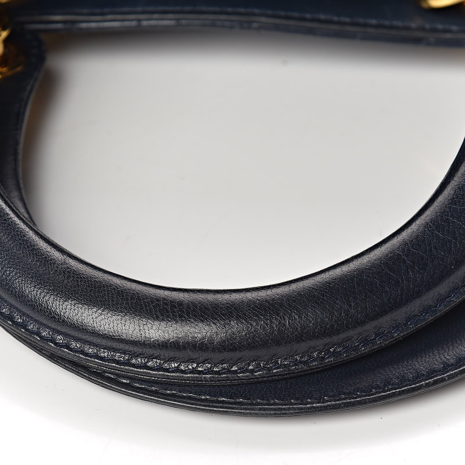Christian Dior Lambskin Cannage Medium Lady Dior Indigo Blue 9 of 18