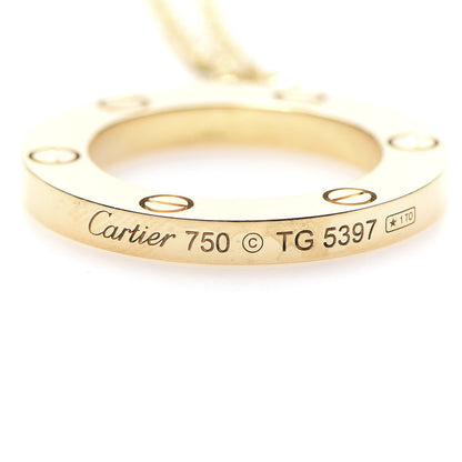 Cartier 18K Yellow Gold LOVE Pendant Necklace 5 of 6