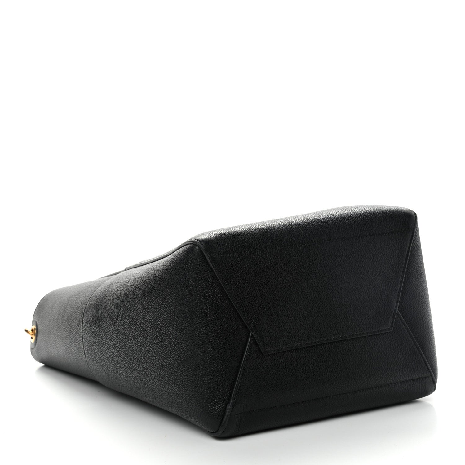 Celine Soft Grained Calfskin Sangle Bucket Bag Black 4 of 9